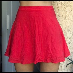 Red skirt